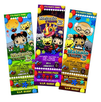 NI HAO KAI LAN NIHAO BIRTHDAY PARTY INVITATION 1ST KAILAN CUSTOM 