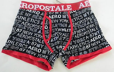 mens aeropostale black red boxer brief size s 28 30