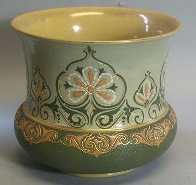 Antique Langley Ware Denby Jardiniere c. 1920 English Art Pottery