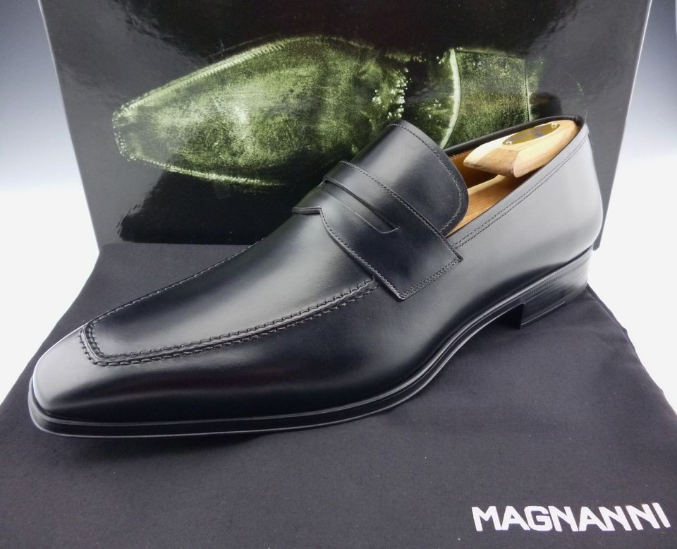 New   MAGNANNI WOLDEN 12495 LOAFER MENS 11 BLACK US 11.5 UK 10.5 EU 44 