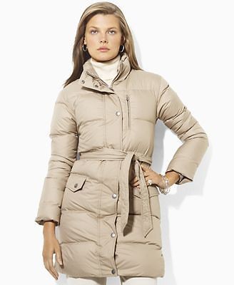 women s ralph lauren down coat large l new nwt $ 249