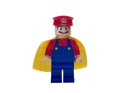 custom lego super mario bros w cape nintendo wii time