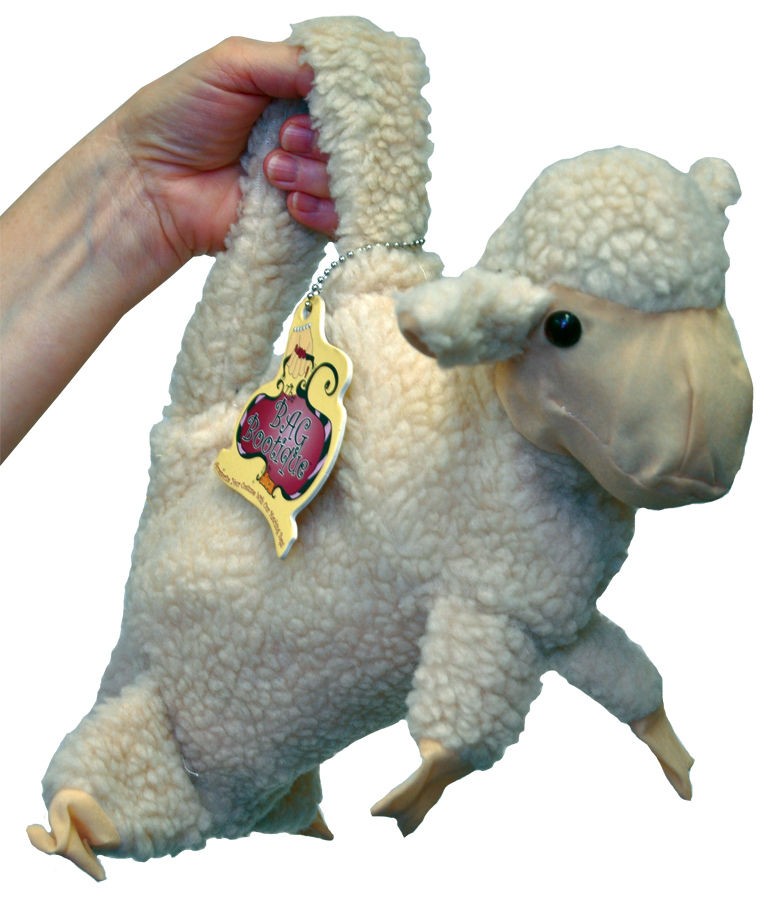 SHEEP LAMB PURSE HAND BAG MARY HAD A LITTLE LAMB COSTUME ACCESSORY 