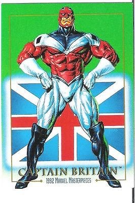 1992 Captain Britain Marvel Masterpieces Card #15 Mint Condition