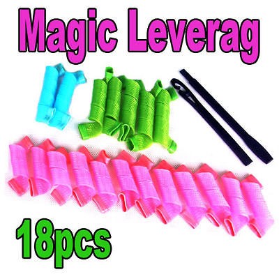   Hair Styling Roller DIY Magic Circle Curler Leverag Stick Spiral Curls