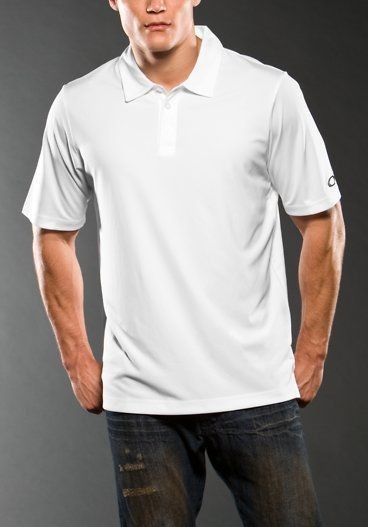   * OAKLEY SOLID PLAIN GOLF POLO SHIRT (WHITE) AS WORN BY RORY McILROY