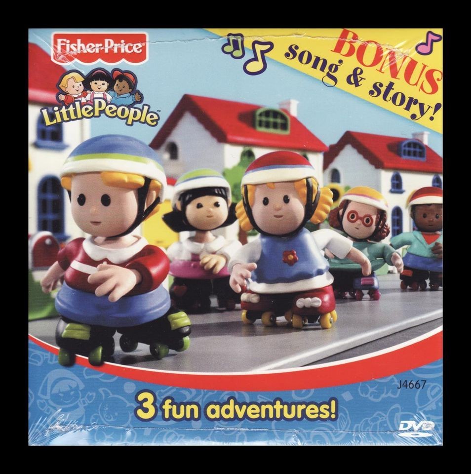 Fisher Price Little People 3 FUN ADVENTURES DVD Bonus Song & Story