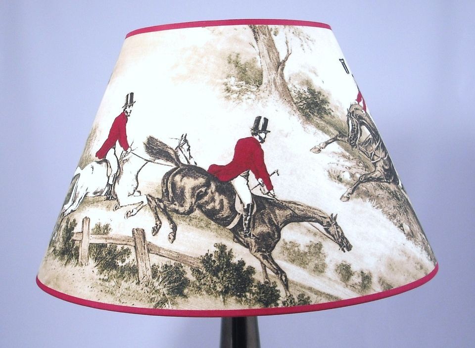 20 Lampshade Handmade in UK   Lewis & Wood Hunting Scene Fabric