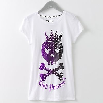 ABBEY DAWN AVRIL LAVIGNE Rock Princess SKULL TEE T SHIRT NWT RARE