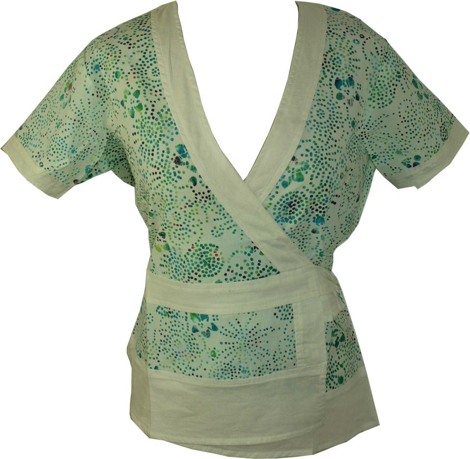 New Ladies Kushi Boho Wrap Around Style Top Size 12 14 16 18