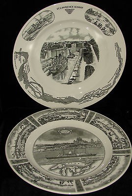   PLATES QUEEN ELIZABETH II VISIT CANADA 1959 ST. LAWRENCE SEAWAY