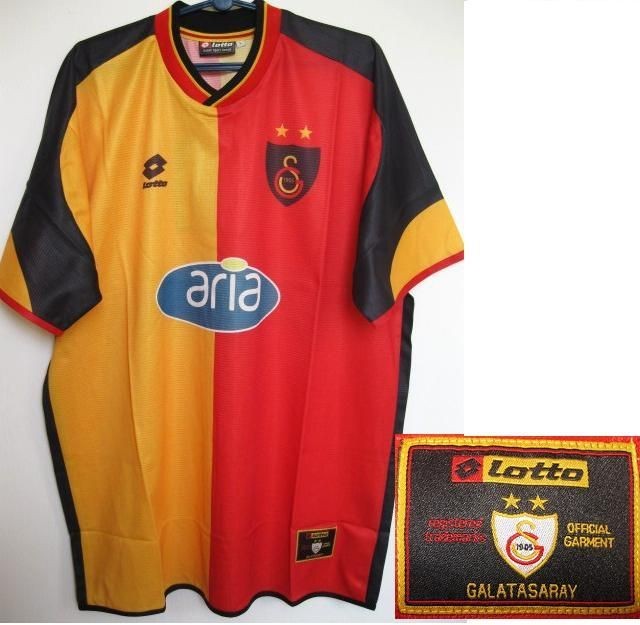 BNWT LOTTO GALATASARAY HOME 2001/02 FOOTBALL SOCCER JERSEY TRIKOT 