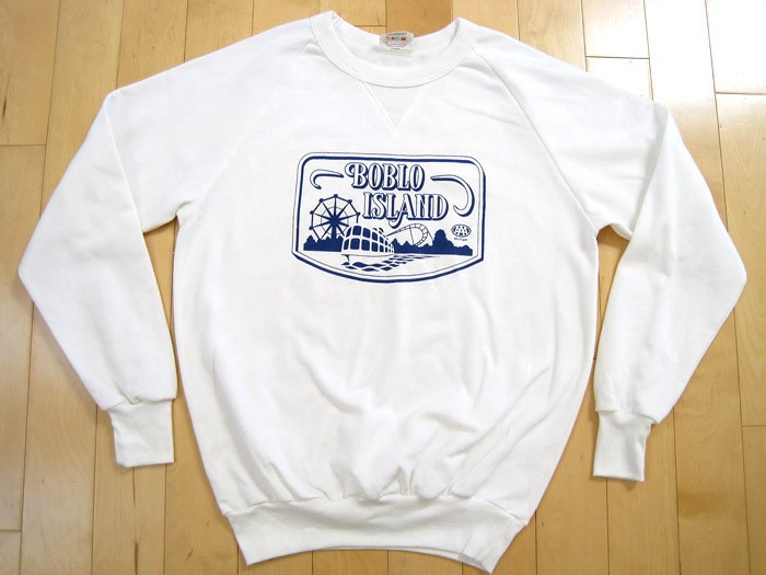 NEVER WORN 80s vintage BOBLO ISLAND SWEAT SHIRT detroit CANADA