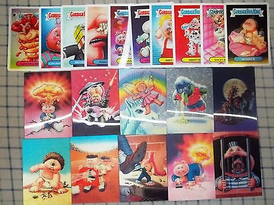 GARBAGE PAIL KIDS @ ALL Flashback Loco Motion & 3D Cards MINT SET