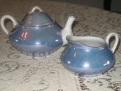 co bavaria child s opalescent teapot creamer