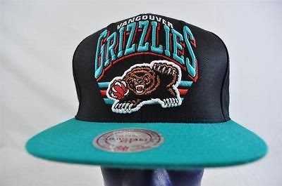 MITCHELL AND NESS NBA VINTAGE VANCOUVER GRIZZLIES BLACK/AQUA SNAPBACK 