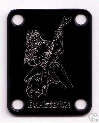 Guitar Parts NECK PLATE Custom Etched DIMEBAG DIME DARRELL