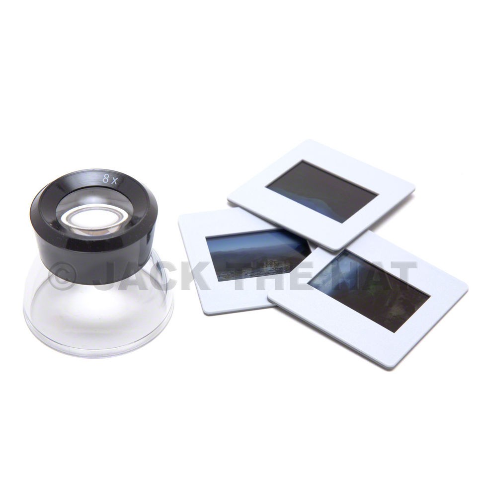 professional 8x loupe magnifier for 35mm film slides time left