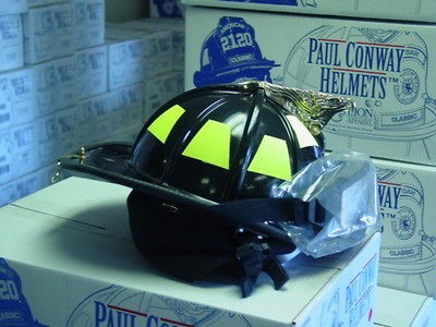 NIB ~ PAUL CONWAY CLASSIC ~ FIBERGLASS ~ BLACK w/ ESS Goggles NFPA 