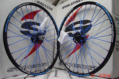   2013 SPINERGY XYCLONE DISC 29ER BLUE PBO WHEEL SET For Mountain Bike