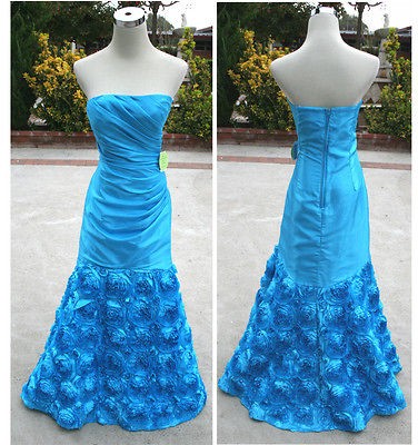 nwt masquerade $ 190 turquoise evening party ball gown 9
