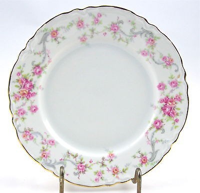 FINE VINTAGE BAVARIAN CHINA BREAD PLATE   L HUTSCHENREUTHER 1955 