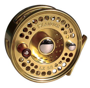 islander lx 3 8 large arbor fly reel gold time