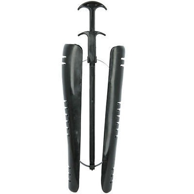 New 1 Pair Practical Black Plastic Shoe Tree Shoe Stretcher Metal 