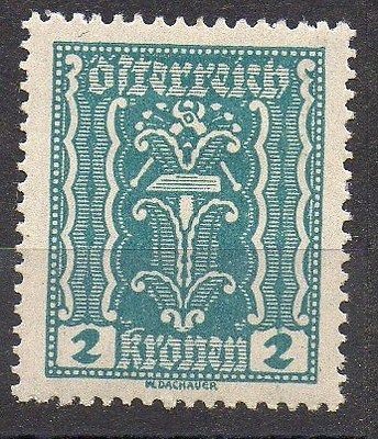      2kr VERY OLD STAMP FROM AUSTRIA FAMOUS PEOPLE MHR