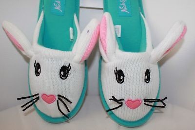 nick and nora white easter bunny slippers s m l xl