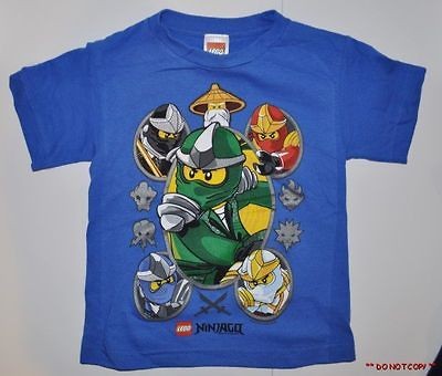 NEW BOYS LEGO NINJAGO NINJAS T SHIRT SIZE 4/5 6/7 8 10/12 14/16