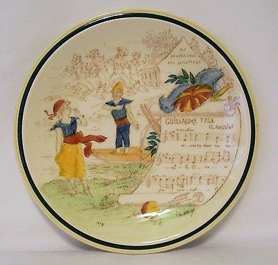 french reproduction by vernon kilns usa guillaume tell time left