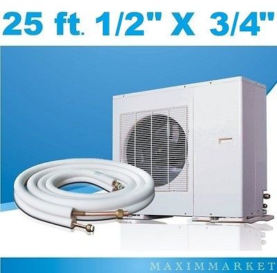 25 Ft. Mini Split  Cenral HVAC Insulated Line Set 1/2 X 3/4 for all 
