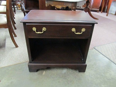 vintage drexel heritage mahogany nightstand end table 