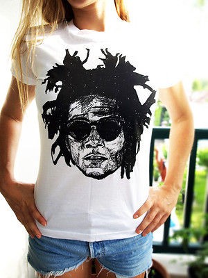 JEAN MICHEL BASQUIAT T SHIRT womens girls retro 80s andy pop art 