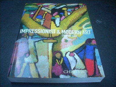    EVENING Nov 7 Impressionist Art PICASSO 2012 MONET SUPER CATALOG