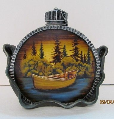   Toothbrush Holder Resin North Woods Bath Item Canoe Lake Fir Tree