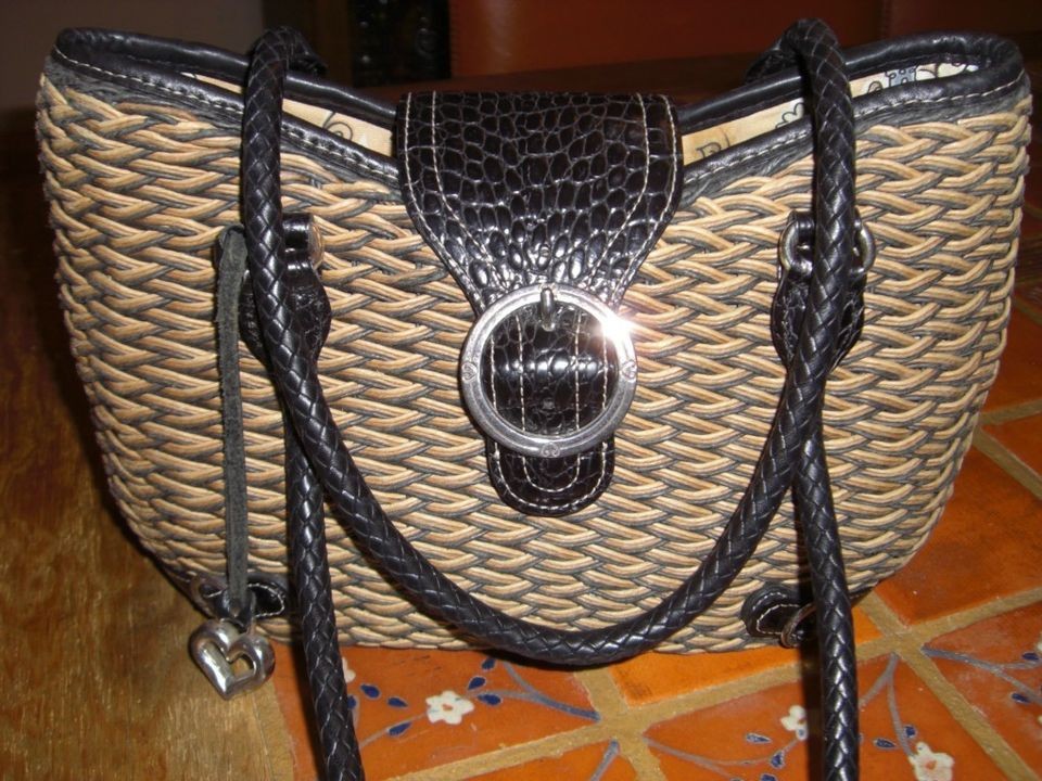 Brighton DEBBIE Straw Handbag ~ EUC Out of Season means great price