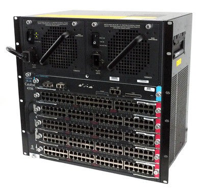 Cisco Catalyst 4506 6 Slot Switch Chassis w/WS X4515 X4448 GB RJ45 