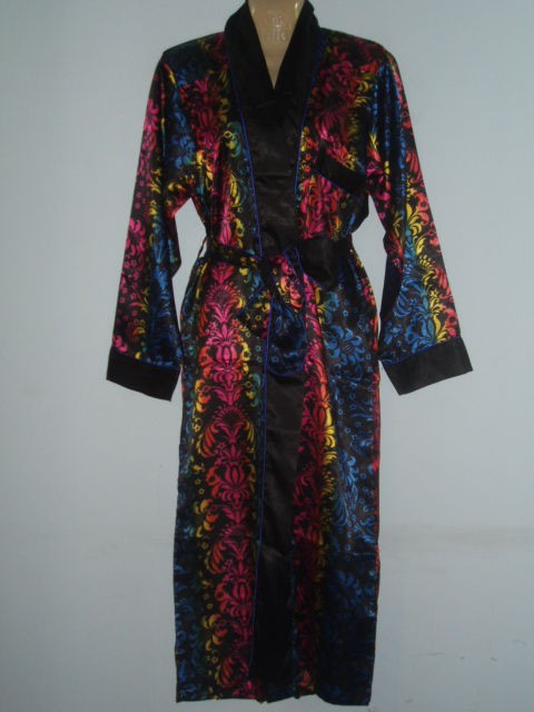 Womens Satin Long Robe(S,M,L,XL), Up2date Fashion, Style#Gwn03