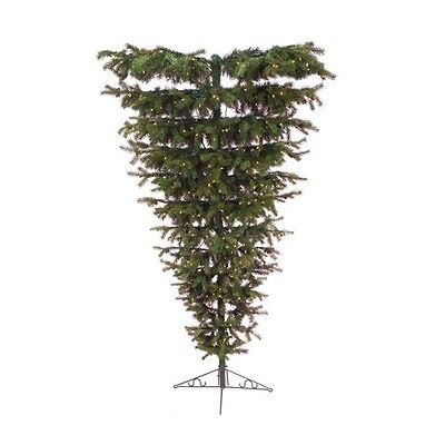 Melrose Intl. Upside Down Half Christmas Tree with Lights 32984