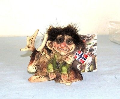 Nyform Norwegian Troll on Moose Handmade Ny Form Norway NEW