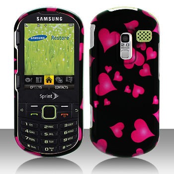 Falling Pink Hearts Case Cover for Tracfone NET10 StraightTalk SAMSUNG 