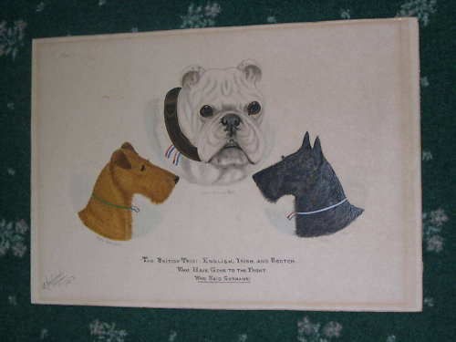 antique bulldog irish scottish terrier dog painting 15 from united