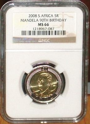 nelson mandela ngc ms 66 90th birthday coin from united