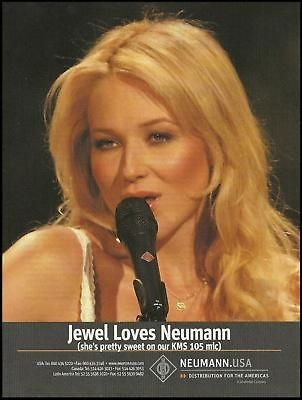 JEWEL 2007 NEUMANN KMS 105 MICS AD 8X11 FRAMEABLE MIRCOPHONE 