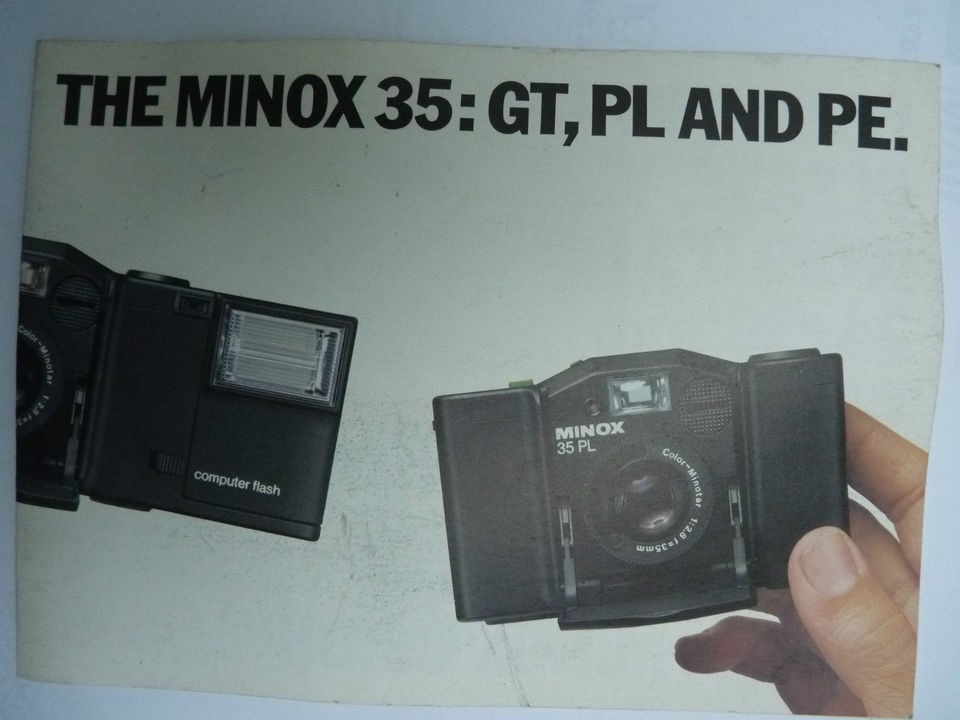 oeiginal minox flyer minox 35 gt pl and pe time