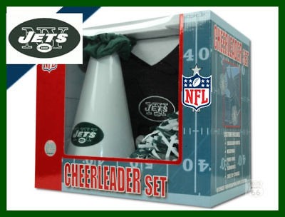 new york jets football cheerleader cheer set girls 5 6