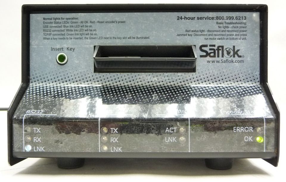 saflok 73632 model 3 hotel keycard key card encoder one