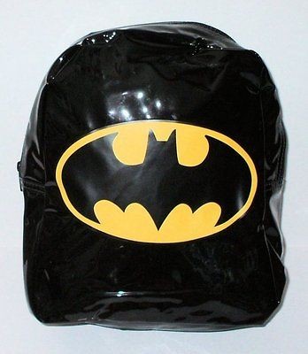 NWT DC Comics Batman Black & Yellow Logo Clear Backpack 11x9x4